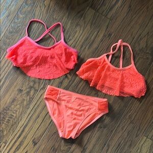 Vibrant Coral Bikini Set